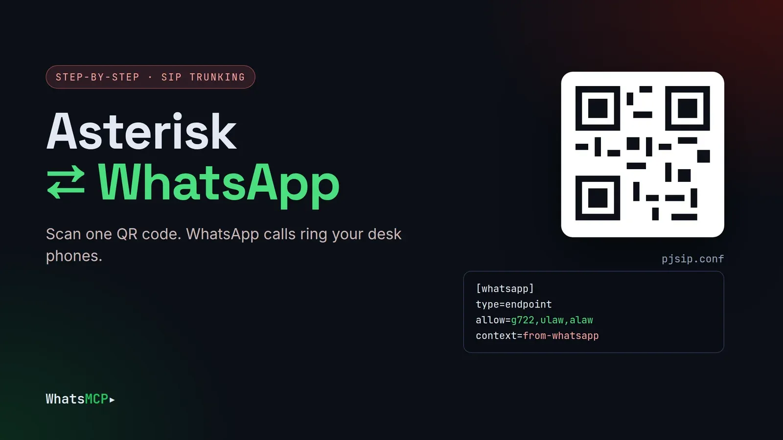 Connect Asterisk to WhatsApp with a QR Code