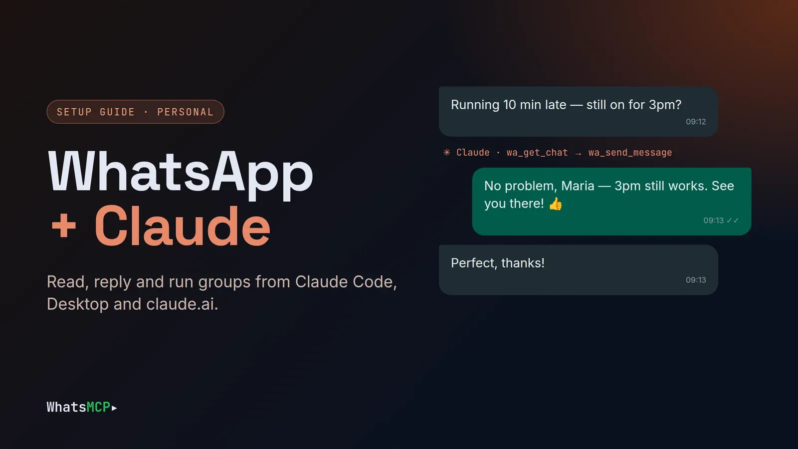 Connect WhatsApp to Claude: Setup Guide